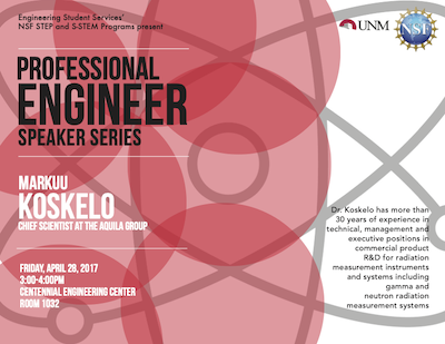Professional Engineer Speaker Series - Markuu Koskelo