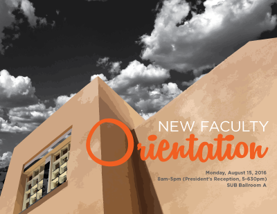 New Faculty Orientation Ad